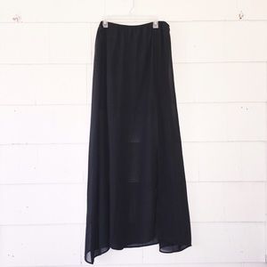 Long black skirt