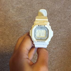 Baby g shock white watch