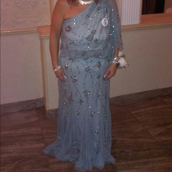 Beautiful silver sequin gown