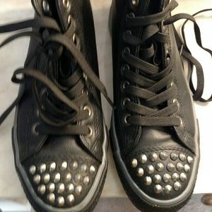 Lola shoetique high top sneakers with studs