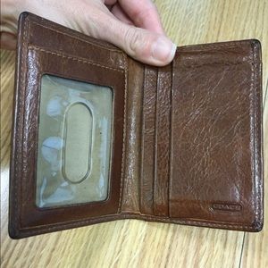 Brown coach wallet