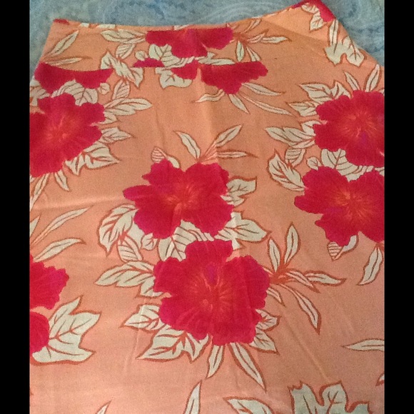 A Line floral skirt