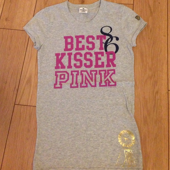Grey best kisser ever t shirt