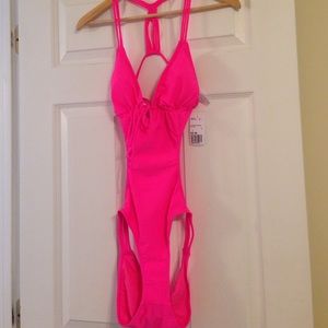 NWT Hot Pink Bathing Suit