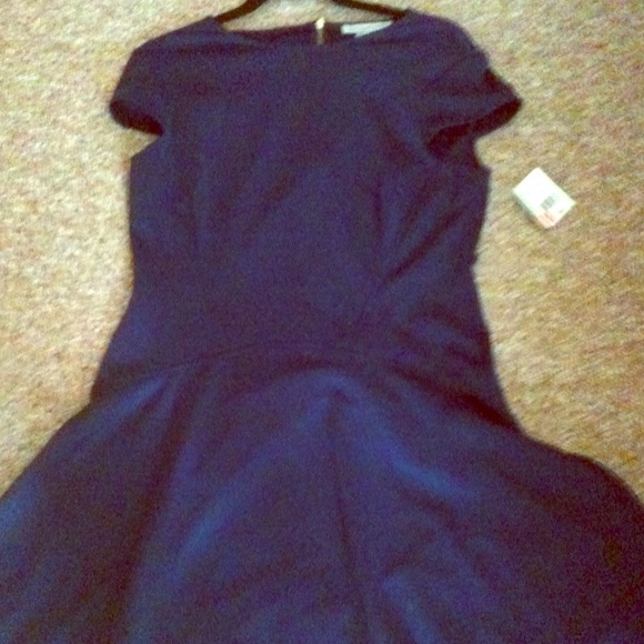 Dark Blue Aline dress size 10 - Picture 1 of 2