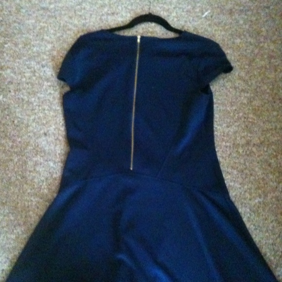 Dark Blue Aline dress size 10 - Picture 2 of 2