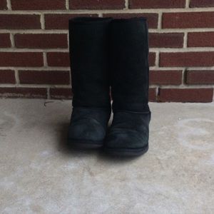 Tall Black UGG Boats