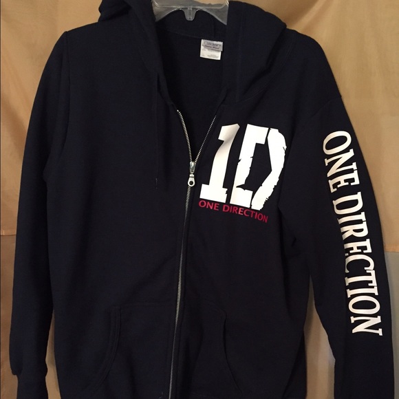 One Direction hooded zip-up sweatshirt