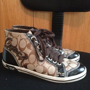 Brown Coach hightops
