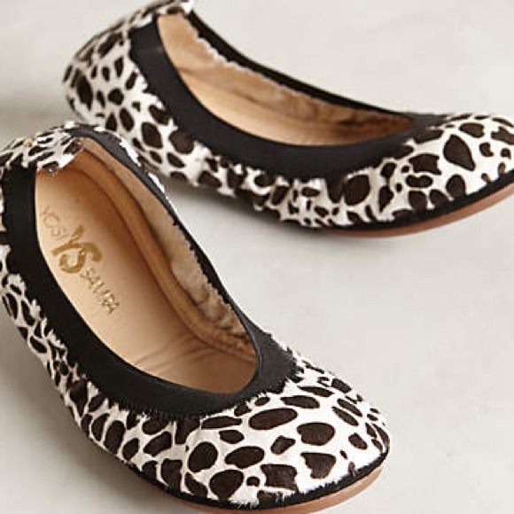 Yosi Samra Shoes - Yosi Samra Calfhair Giraffe Flats 7!