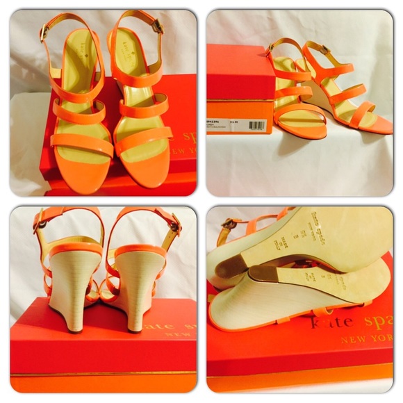 🆕 Kate Spade Strap Wedge Shoes: Cindy - Picture 3 of 5