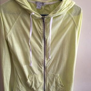 Cotton on M neon yellow zipup