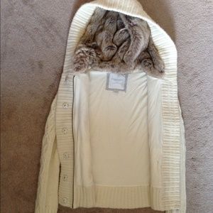 American eagle outfitters sweater w/ fur hood