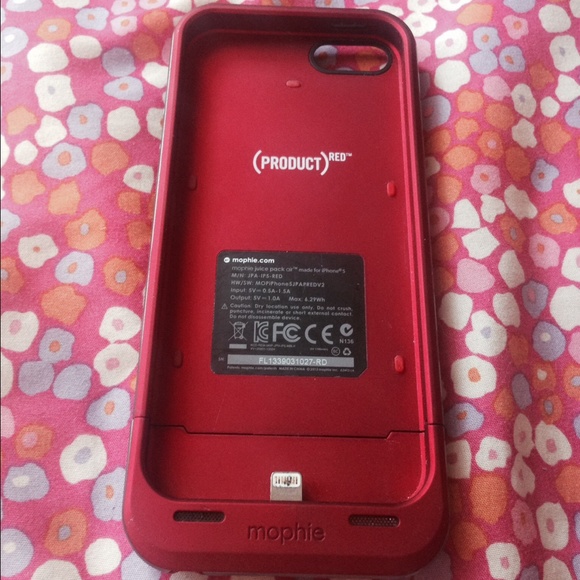 Red Mophie Charging Case - Picture 2 of 2