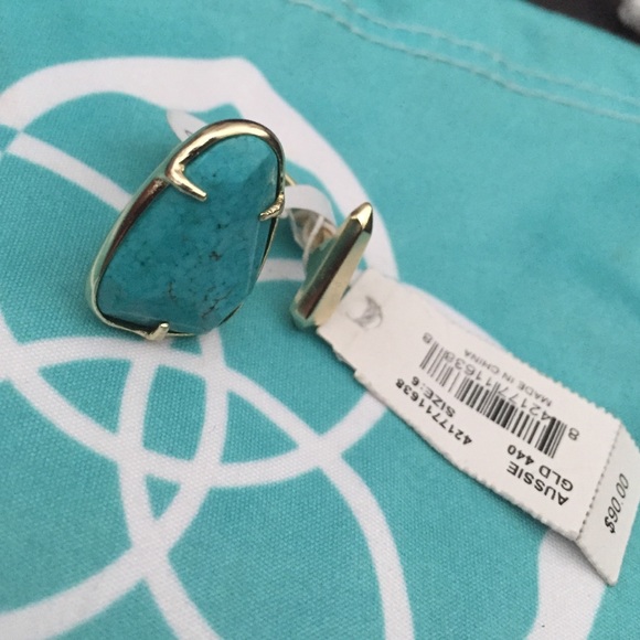 Kendra Scott Jewelry - Kendra Scott Aussie open ring in Teal