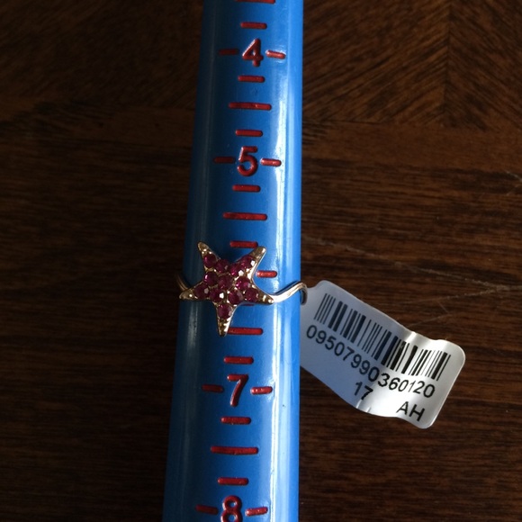 Buy 2 Get 3 FREE! Pink Crystal Gold Ring - Picture 3 of 3