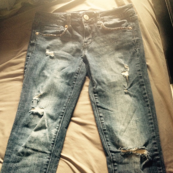 American eagle jeans and lace capris