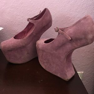 Lavender Suede Jeffrey Campbell Night Walker
