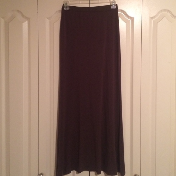 Brown Ella Moss maxi skirt.