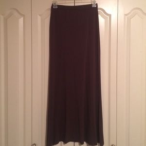 Brown Ella Moss maxi skirt.