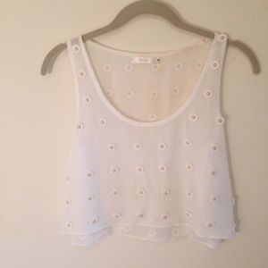 LF Top with Sunflower Beading