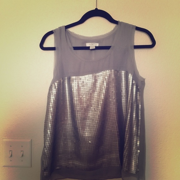 Sequined tank top