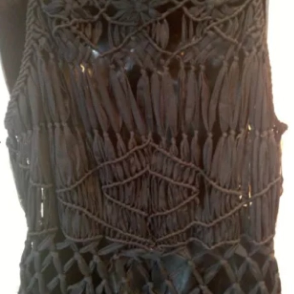 🚫sold🚫Nanette Leope macrame cover up sz m/L - Picture 3 of 3