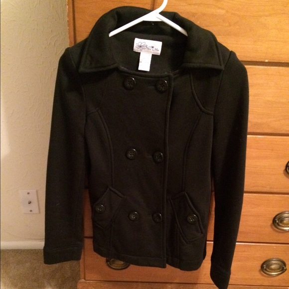 Black pea coat