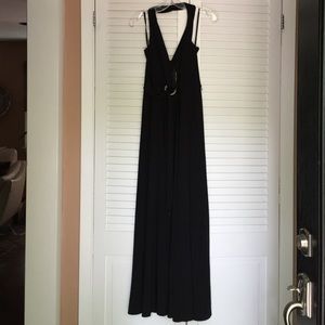 Long Black Halter Dress