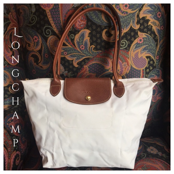 Longchamp Handbags - Longchamp Le Pliage White Shoulder Bag