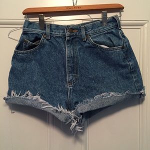 High Waist Denim Shorts