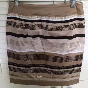 Sequin earth tone skirt