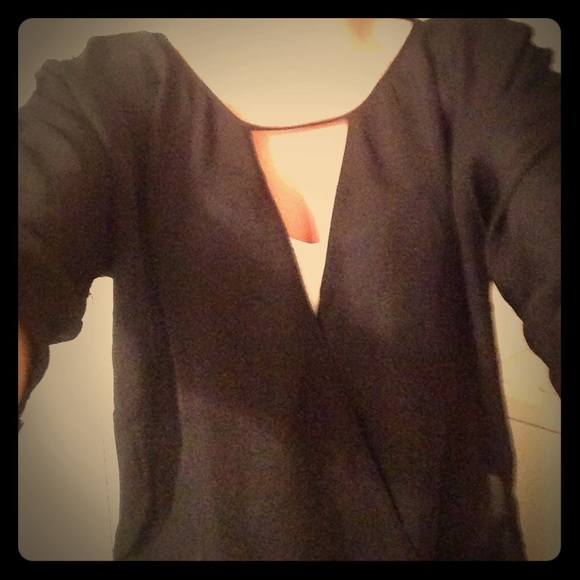 💗SALE💗Bebe black silk top