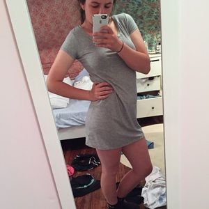 Grey T-Shirt Dress