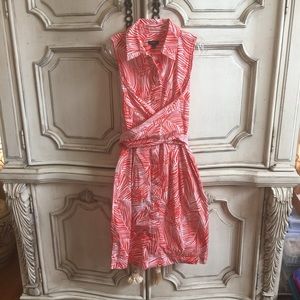 VTG TALBOTS WRAP DRESS COVER UP SZ 4 NWOT