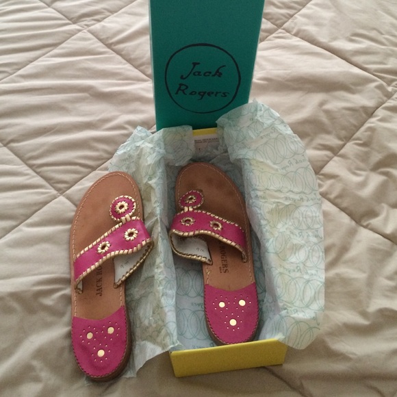Pink and Gold Jack Rogers, Size 9
