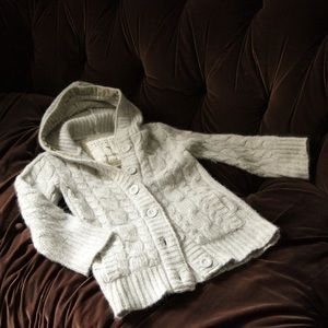A&F Knit Hoodie - Light Gray