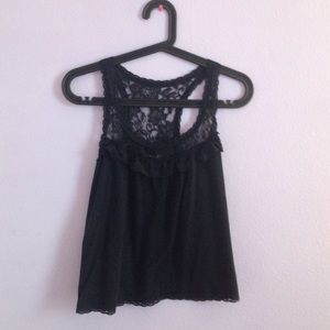 A&F Lace detail crop top