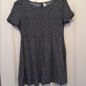 Flowered Babydoll T-Shirt Dress