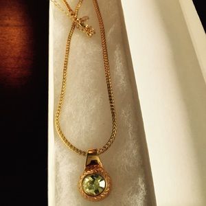 🎉 1 Day Sale 🎉fashion necklace, peridot stone