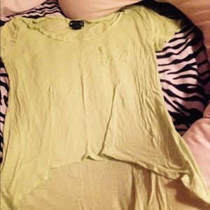 Lime green wet seal hi-lo t shirt