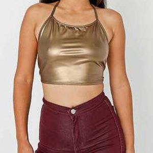Shiny Halter Top