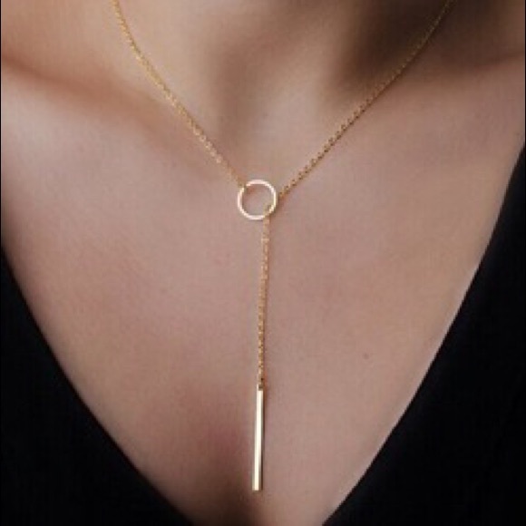 Jewelry - Gold Tone Lariat Necklace