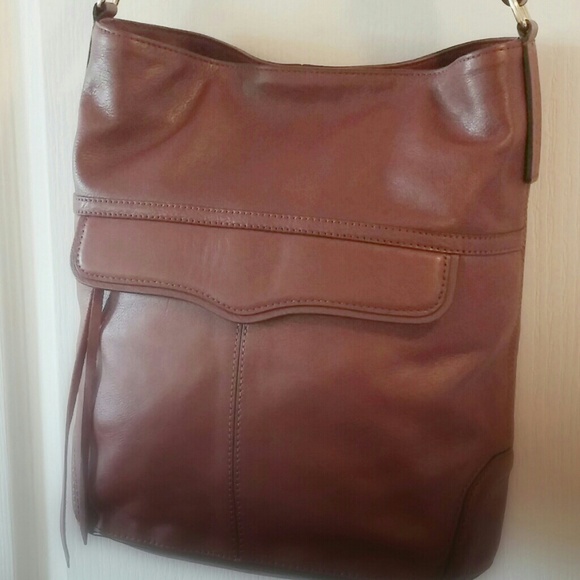 🌟🌸SOLD🌸🌟 Rebecca Minkoff Brown Leather Hobo - Picture 1 of 4