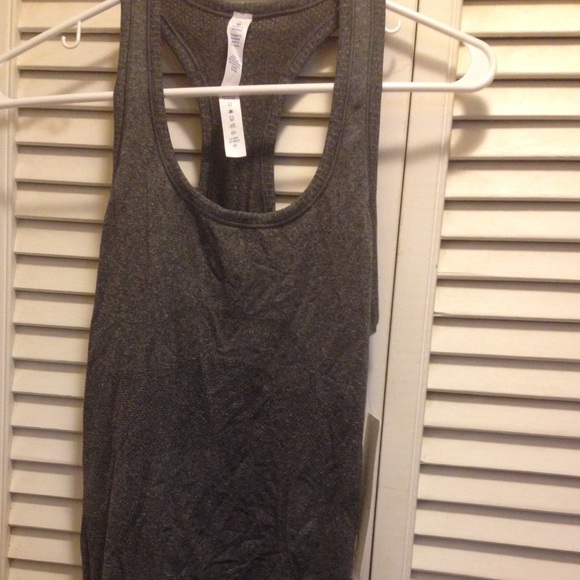 Grey racer back tank