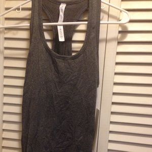 Grey racer back tank