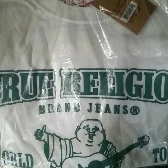 Authentic NWT True Religion T-SHIRT Large White