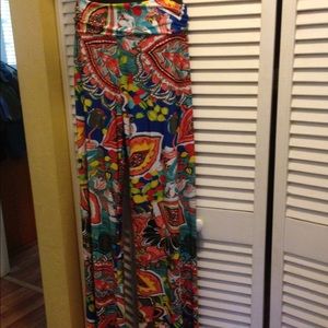 Colorful palazzo pants, gorgeous