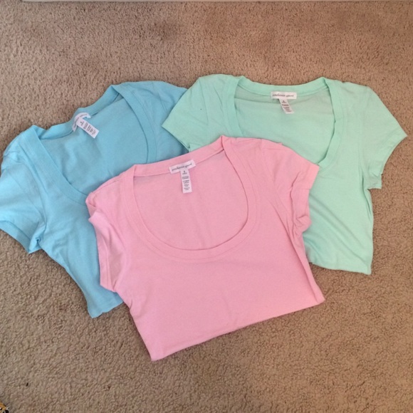 Scoop Neck Tees in Various Colors