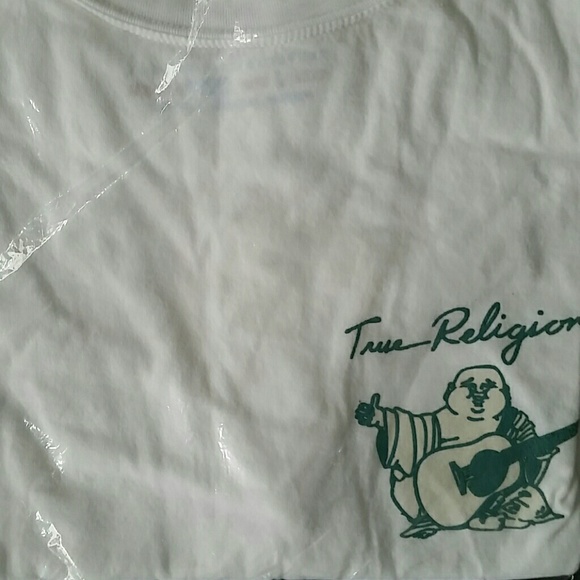 Authentic True Religion T-SHIRT NWT white Large